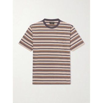 BEAMS 빔스 스트라이프 코튼 저지 티셔츠 46376663162982617