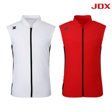 JDX_골프 [JDX] [정가:278,000원] 남성 용해사 잔 스트라이프 블럭 베스트 2종택1 (X1WVT2152)