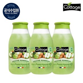 바디스크럽 슈거 앤 크런치 애플 엑스폴리에이팅 샤워 젤 270ml x 3개