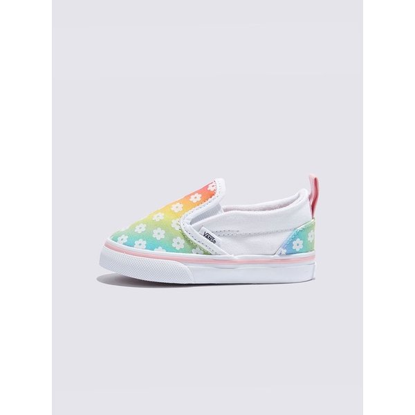 [반스 공식] 토들러 글로우 레인보우 Slip-On 슬립온 벨크로 / VN000D0SBOY1