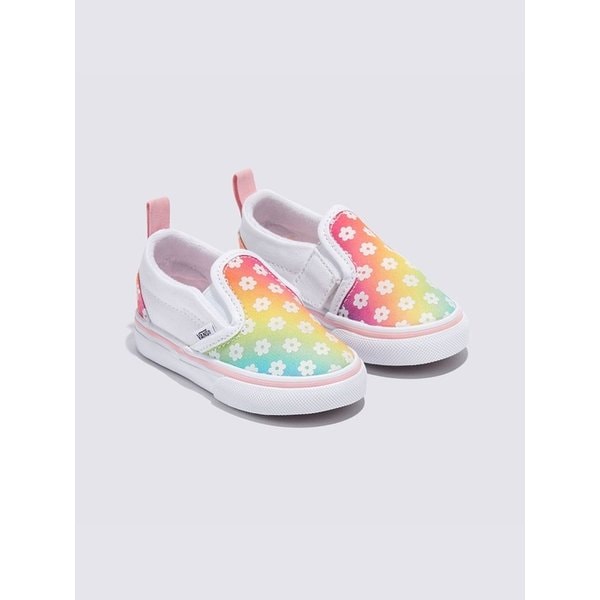 [반스 공식] 토들러 글로우 레인보우 Slip-On 슬립온 벨크로 / VN000D0SBOY1