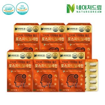 네이처드림 [트몰] 네이처드림 인지력 기억력에 좋은 포스파티딜세린 징코 450mg 60캡슐 6박스