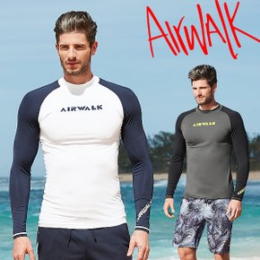 에어워크서프 남성래쉬가드 긴팔(단품) YAWe5008 /자외선차단/수영복/비치웨어/Airwalksurf