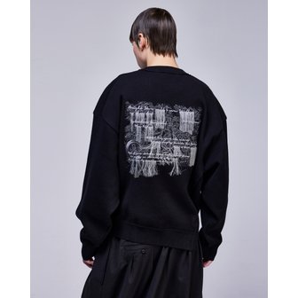 송지오 [파주점] 컬렉션 미러드 유스 엠브로이드 니트 SH2KT700BK