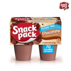 Snack Pack 무설탕 초콜릿 푸딩 4개입