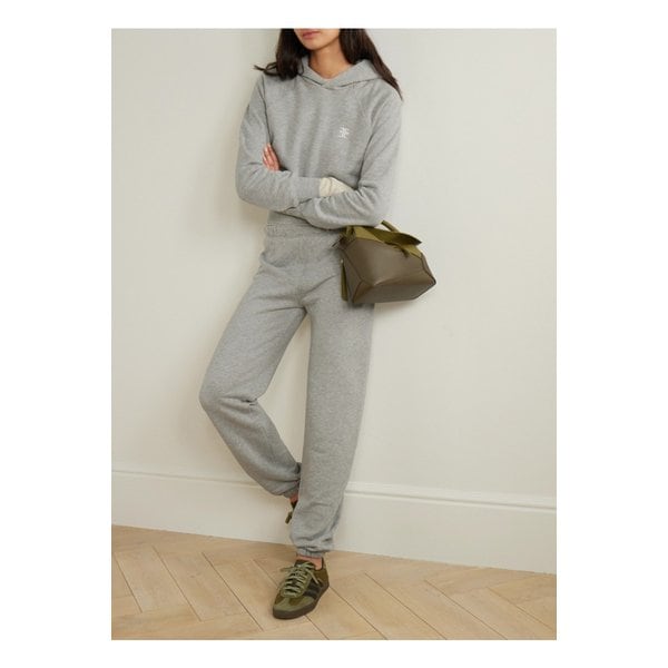 에턴 코튼 모달 혼방 저지 테이퍼드 트랙 팬츠 그레이 1647597346599140