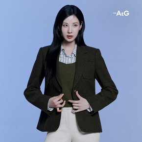 [The AtG] 더엣지 24FW 울혼방 로렌 체크 자켓