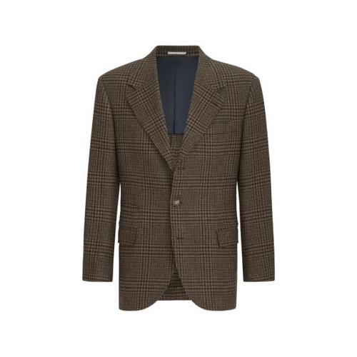 브루넬로 쿠치넬리 수트 자켓 MV4668BTC7 C016 BROWN BLACK