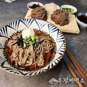 우정 메밀국수(소바) 6인분세트 (생면1kg+메밀장6봉)