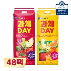 연세유업 과채데이 레드/옐로우 190ml 48팩