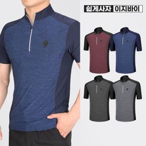 이지바이 승부사 남성 봄 여름 등산 아웃도어 집업 반팔 티셔츠(SI31LT032M)..