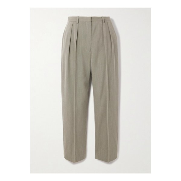 허드슨 크롭 플리츠 울 테이퍼드 팬츠 그레이 1647597355212176