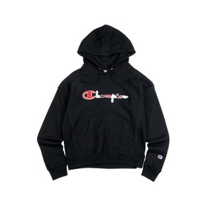 리버스 위브 3컬러 스크립트 여성 후드티 블랙 GF757-Y07966-003