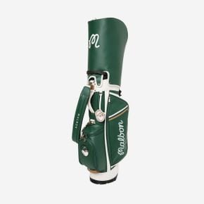 말본 골프 M 버킷 클래식 스탠드백 그린 Malbon Golf M Bucket Classic Stand Bag Green