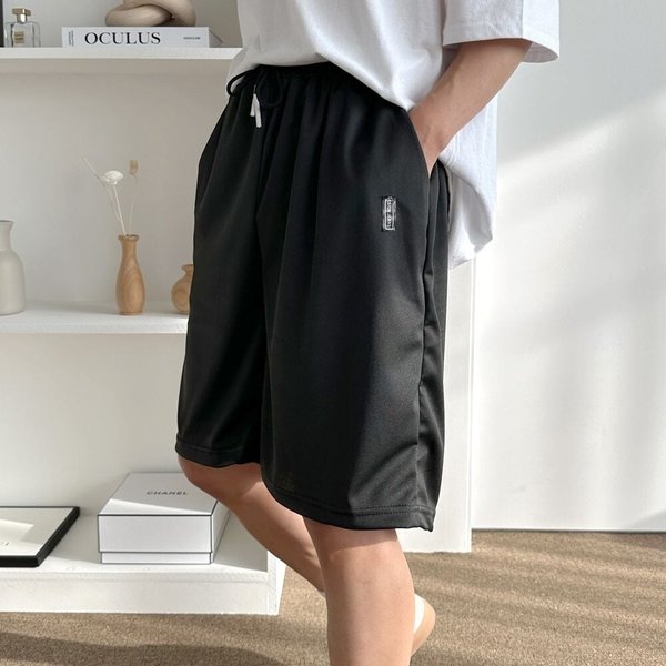 여름 남자 버뮤다 와이드 밴딩 무지 5부 반바지 OC-PTH-SWE7C8E5