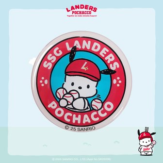 SSG랜더스 랜더스x포차코 마그네틱 아크릴톡(원형)