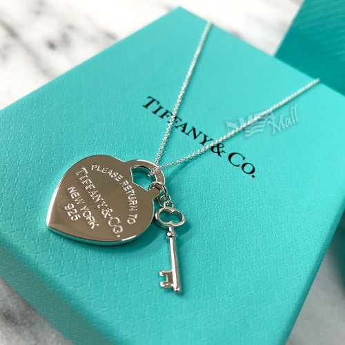 티파니앤코 리턴투티파니 하트 태그 키팬던트 목걸이 TIFFANY HEART TAG WITH KEY PENDANT