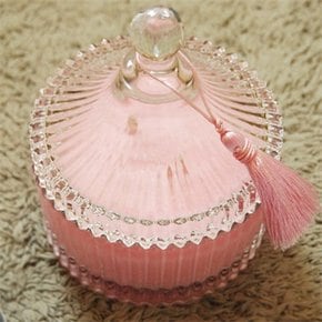 아트박스/365데이 ANTIQUE GLASS CANISTER (PINK) 소이캔들