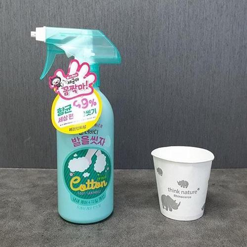 생활건강 헤어 풋샴푸 385ml 샴푸 코튼 레몬민트향 샴(1)