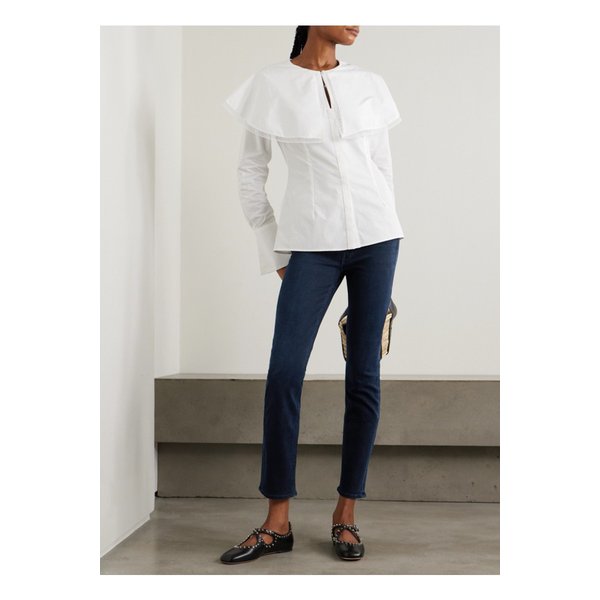 대즐러 앵클 미드라이즈 스트레이트 진 다크 데님 1647597343122660