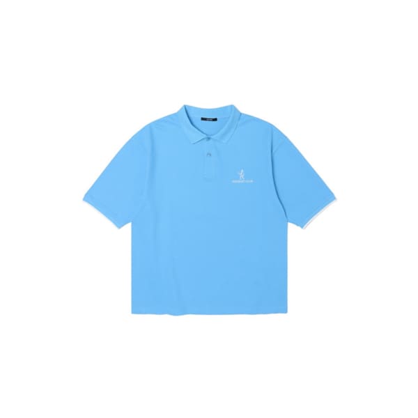 23 SS 남성 피케 카라 자수 티셔츠 (BLUE)