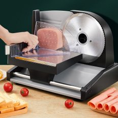  육절기 대패삼겹살 가정용 냉동고 기계 소형 10인치반자동 냉동고기 냉동육 절단기 고기
