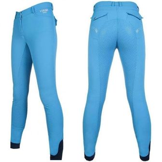  독일 HKM 여자 풀시트 승마바지 1851056 Emma Womens Riding Breeches Silicone Full Seat Azure