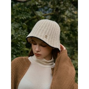 ANC RAPHIA KNIT BUCKET HAT_IVORY