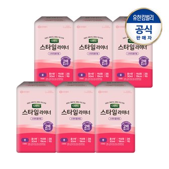 디펜드 여성 스타일라이너 스위트플로럴 롱28PX6팩