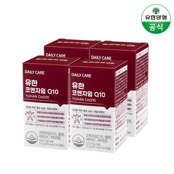 유한 코엔자임 Q10 30캡슐 4개