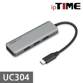 아이피타임 IPTIME 4포트 USB C타입 허브 UC304
