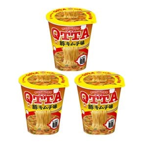 마루짱 쿳다 QTTA 라멘 컵라면 부타김치 돼지고기 김치맛 x3개 묶음