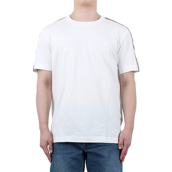 [시흥점] 26SS 체크 트리밍 코튼 반팔티 (8106246)