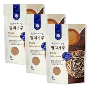 속살까지 구운 멸치가루 멸치분말 200g 3개 국산 멸치