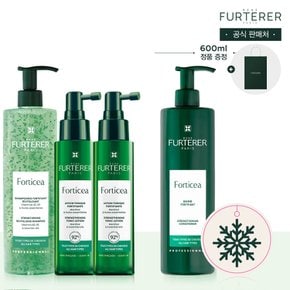 [홀리데이단독]포티샤 슈퍼볼륨 샴푸&두피세럼 듀오(+포티샤 마스크 600ml+홀리데이 오너먼트)