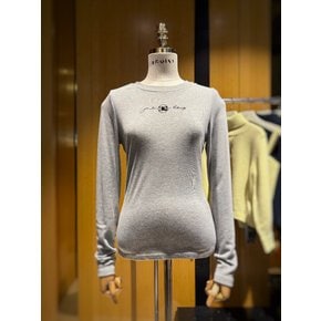 [시흥점] 여성 레터링 포인트 베이직 긴팔티셔츠 (EQ2ET303)