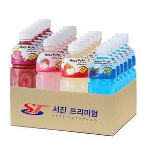 [서진프리미엄] 모구모구 4종혼합(포도+리치+사과+블랙커런트) 320mlx24ea