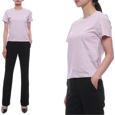 아미 25SS 여성 하트 로고 크롭 반팔티셔츠 (FTS060 724 504 W 25S)
