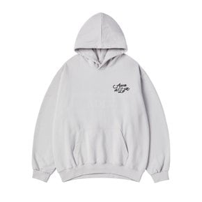 WORLD TOUR SCRIPT LOGO HOODIE GREY 월드투어스크립트 후드 그레이