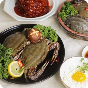 국내산 연평도 알배기 암꽃게장 간장게장 소 1.2kg (2미)