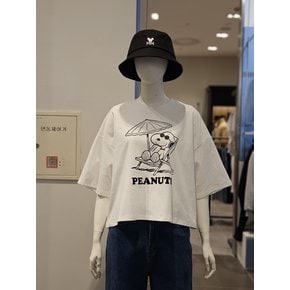 [클라이드] 여성 스누피 그래픽 반팔 티셔츠 FOBTS775F