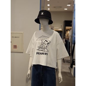 [클라이드] 여성 스누피 그래픽 반팔 티셔츠 FOBTS775F