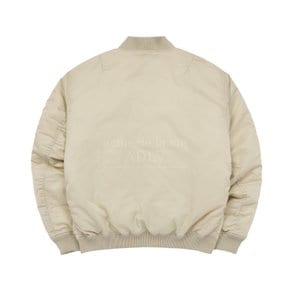 NYLON MA-1 BOOMBER JACKET BEIGE 붐버 자켓 베이지