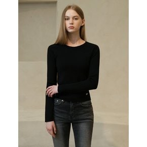 WK-03 BASIC KNIT_BLACK