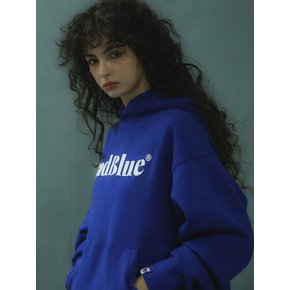 Logo Puff Hoodie Blue