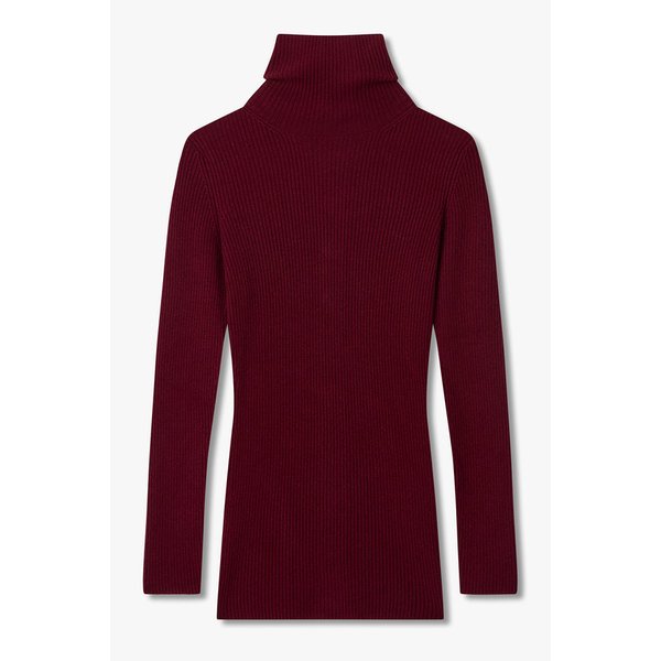 [REGULATION]프론트 버튼 터틀넥 니트 [레드] 6615330003000