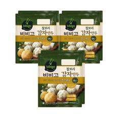 CJ제일제당 비비고 찰보리감자만두 400g x2번들(냉동) 3개