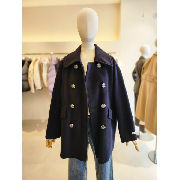 [여주점] [JJ 지고트] 여성 울 더블 버튼 피코트 GPBA0CTR31