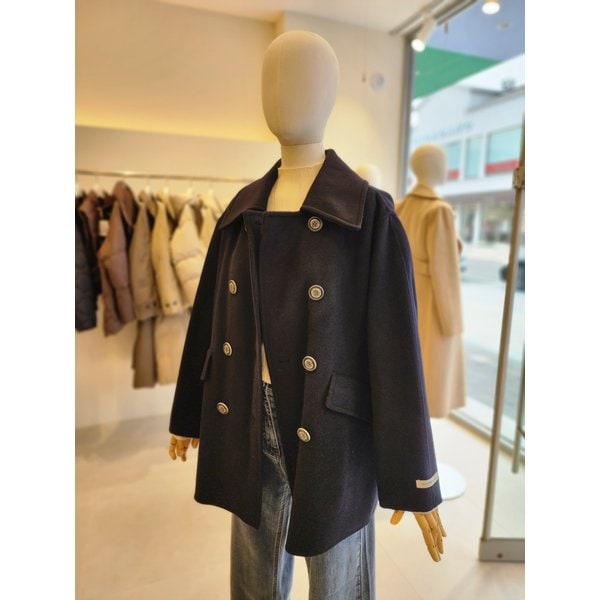 [여주점] [JJ 지고트] 여성 울 더블 버튼 피코트 GPBA0CTR31
