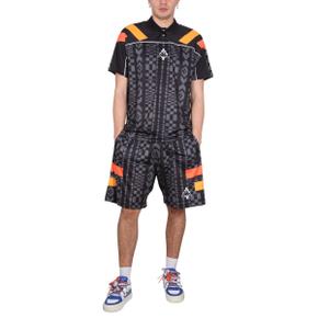 Mens shirt MARCELO BURLON X KAPPA POLO SHIRT BLACK CMVA005_S23FAB0011007